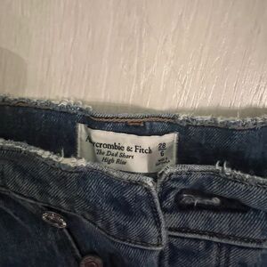 2 denim/$50 Abercrombie & Fitch Women's Blue High Rise Jean shorts